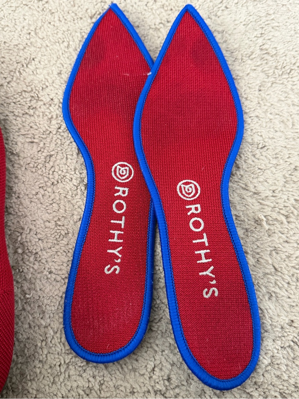 Rothy’s red point flats size 10.5 - Picture 9 of 10